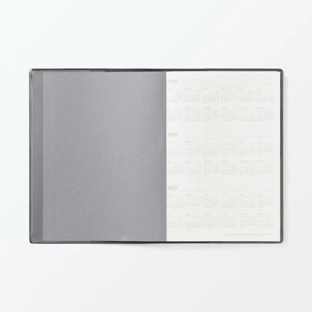 New MUJI 2026 Planner Dark Gray B6 Monthly Weekly From December 2025 JAPAN